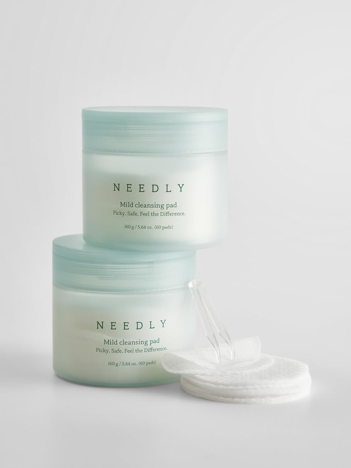 NEEDLY | Mild Cleansing Pad | Triple deep cleansing | One-step makeup remover | Barrier care cleanser for sensitive skin