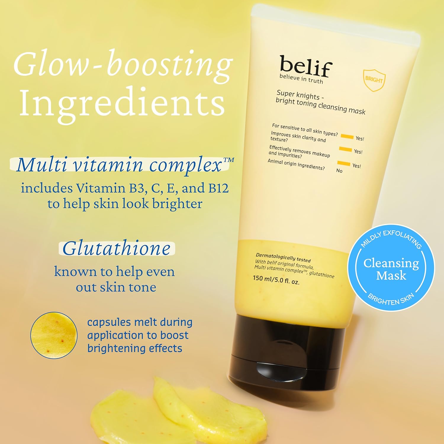 belif Official Skin Fix Duo - Aqua Bomb x Super Knights Glow Cleansing Mask